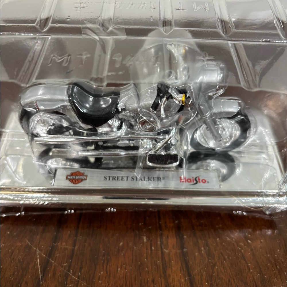 Harley-Davidson Black and Orange Die-Cast Model Box